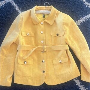 Chic Yellow Women's Bomber Jacket